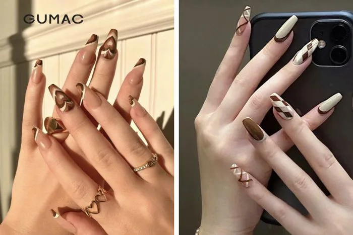 Top mẫu nail màu nâu tây đẹp TINH TẾ và sang chảnh cho chị em