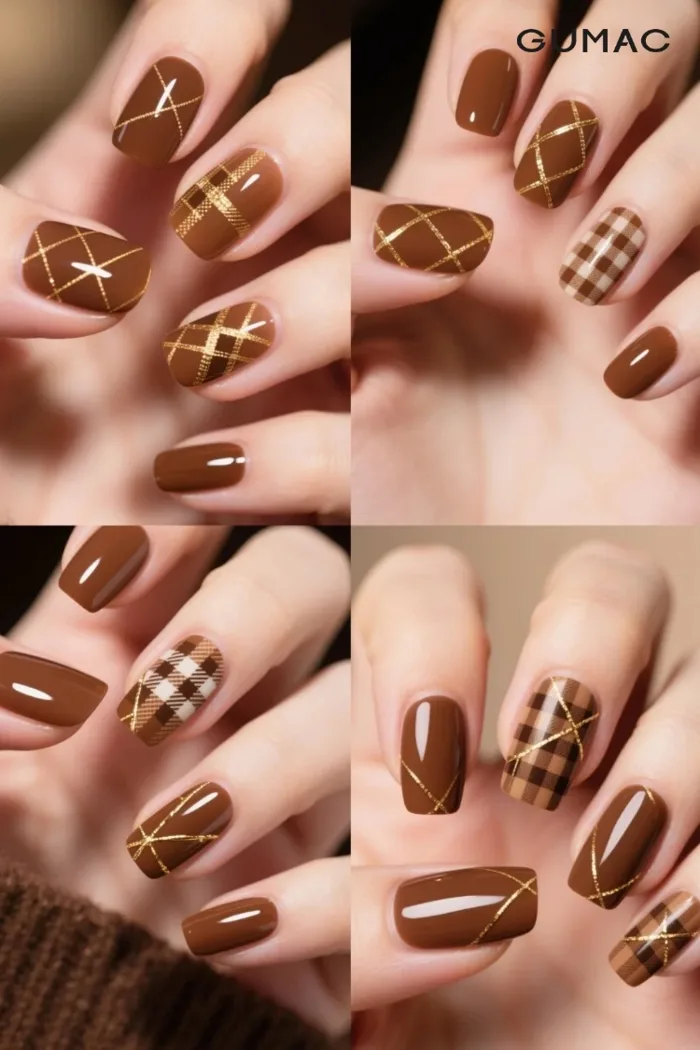 25+ Mẫu nail màu nâu đẹp tinh tế sang chảnh và TRENDY nhất năm