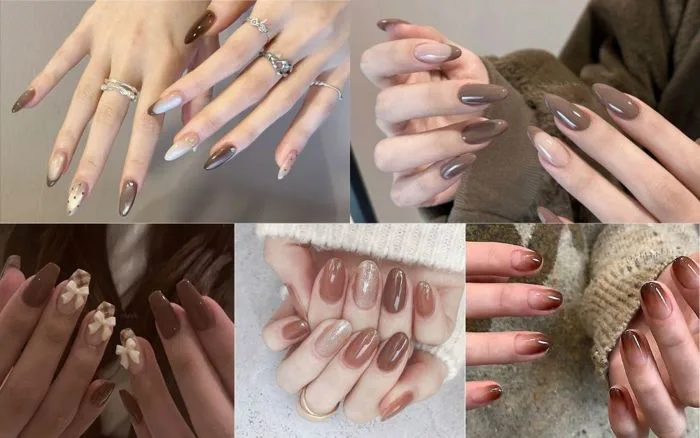 50+ Mẫu Nail Màu Nâu Sang Trọng, Cực Tây Năm 2026