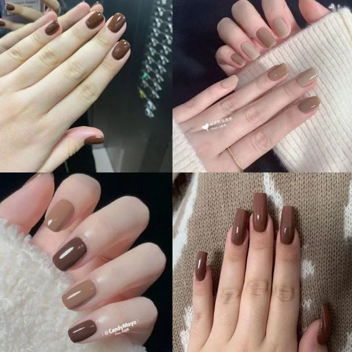 Gợi Ý 8 Mẫu Nail Màu Nâu Hot Trend, Quyền Lực