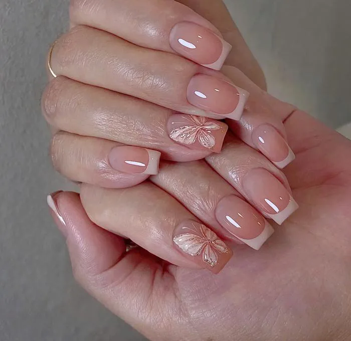 Gợi ý 99+ mẫu nail màu nude đẹp, siêu nịnh da cho nàng