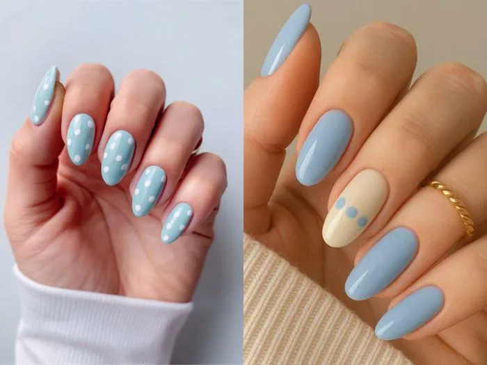 40+ mẫu nail màu xanh độc đáo, đầy sức hút