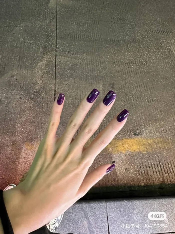 99+ mẫu nail màu tím đẹp, nail màu tím nữ tính HOT TREND