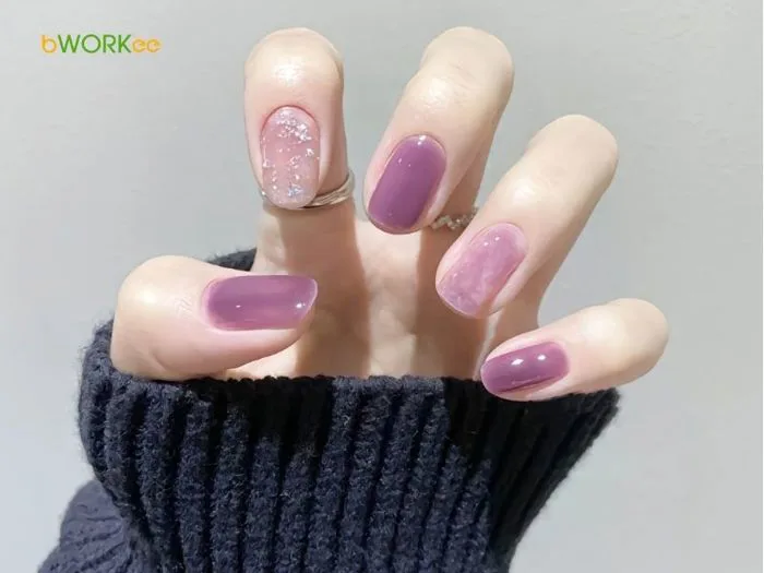 100+ Mẫu Nail Màu Tím Đẹp, Nữ Tính HOT TREND: Tuyệt Chiêu Chọn Màu Tôn Da