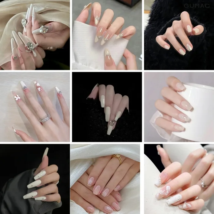 TOP các mẫu nail màu trắng ĐẸP TINH TẾ phù hợp với mọi trang phục