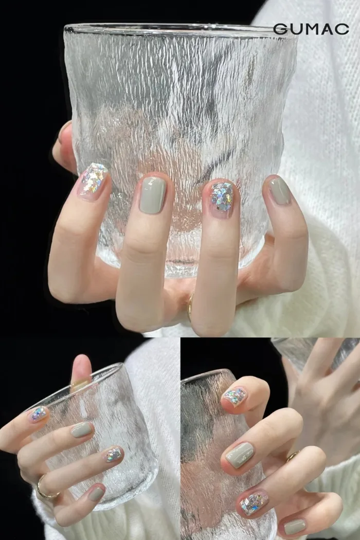 Top những mẫu nail màu xám SANG TRỌNG dẫn đầu xu hướng hiện đại