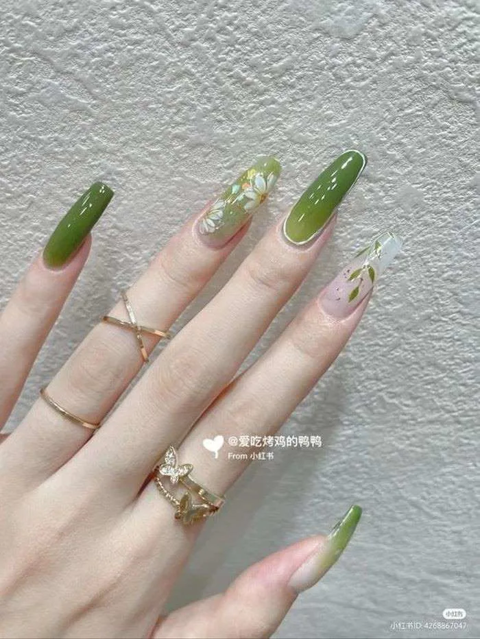 100+ mẫu nail xanh bơ cho tay & chân đẹp nhất
