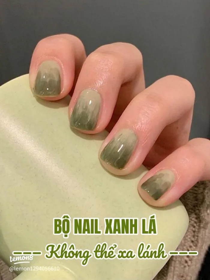 99+ mẫu nail xanh lá, xanh bơ pastel đơn giản mà sang, tôn da cực đỉnh