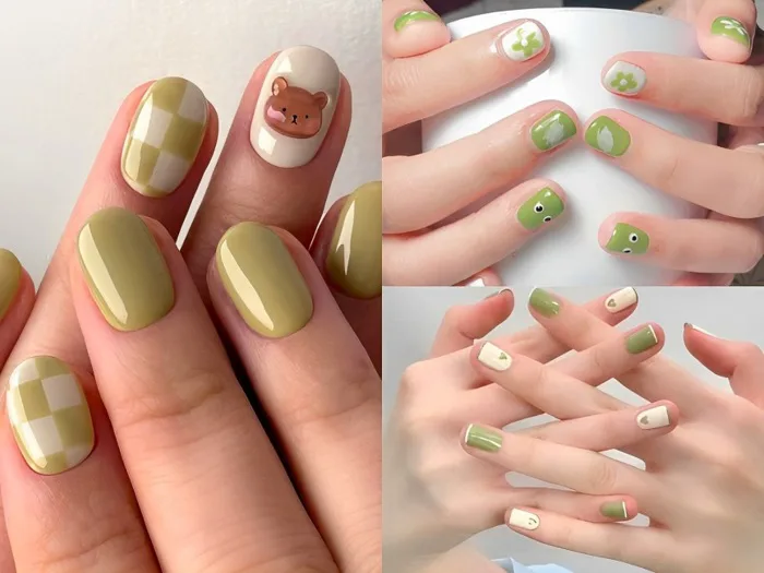20+ mẫu nail màu xanh lá mát mẻ, cuốn hút cho nàng