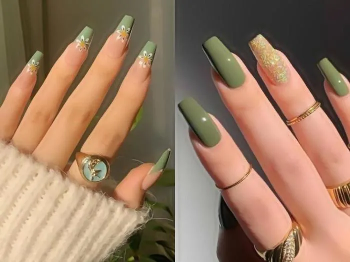 40+ mẫu nail màu xanh độc đáo, đầy sức hút