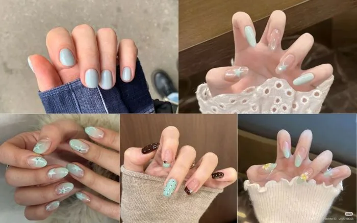 Top 30+ Mẫu Nail Xanh Mint Đẹp, Tôn Da, Xu Hướng 2026