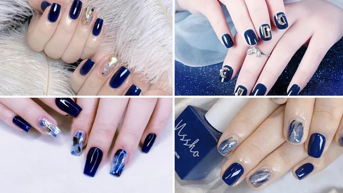 Tham khảo 100 kiểu nail màu xanh sành điệu, cuốn hút