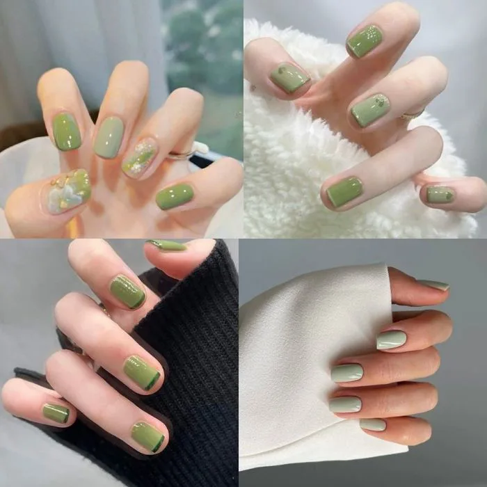 Bỏ Túi Ngay 40+ Mẫu Nail Tay Màu Xanh Lá Tươi Mới, Hiện Đại