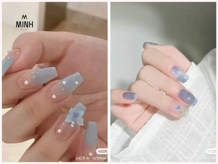 Đón đầu xu hướng với 50+ mẫu nail màu xanh dương đẹp nhất 2026 | Minhshop.vn