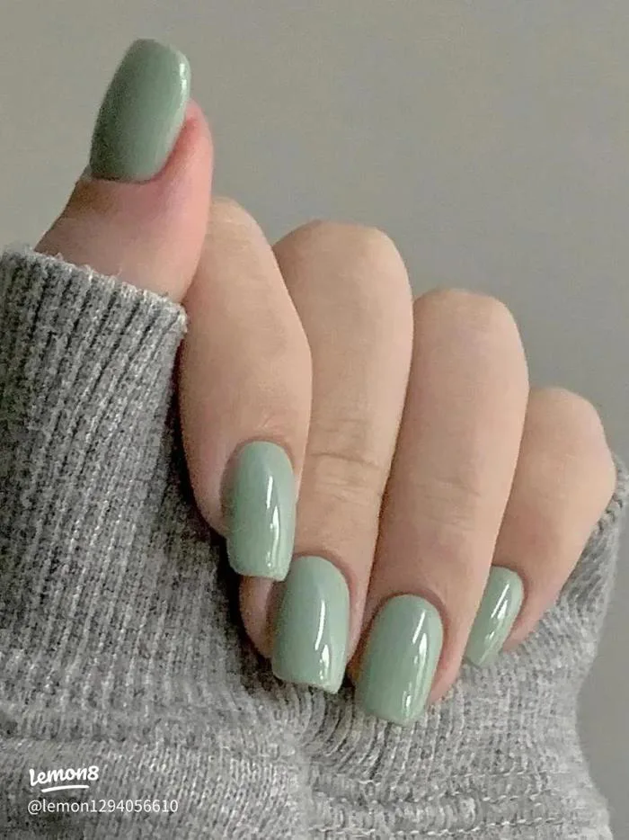 99+ mẫu nail xanh lá, xanh bơ pastel đơn giản mà sang, tôn da cực đỉnh