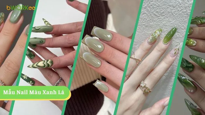 50+ Mẫu Nail Màu Xanh Lá Đẹp, Tươi Mới, Tôn Da và Cực Kỳ Thịnh
