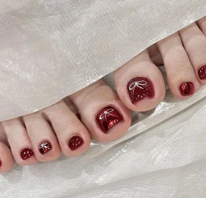 Top 60+ Mẫu Nail Chân Tết 2026 Đẹp Và Tôn Da