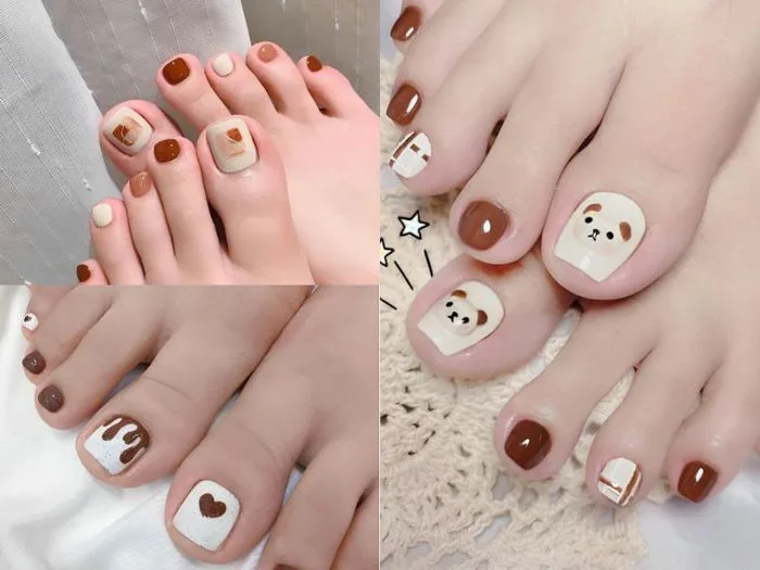 TOP 20+ kiểu sơn móng chân màu nâu cực đẹp và trendy 2025 – Kềm Nghĩa -  Nghia Nippers