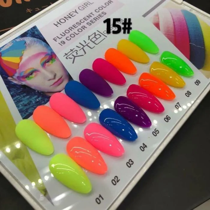 Sơn móng tay nail , Sét sơn gel NEON 9 màu , tặng bảng | Lazada Việt Nam