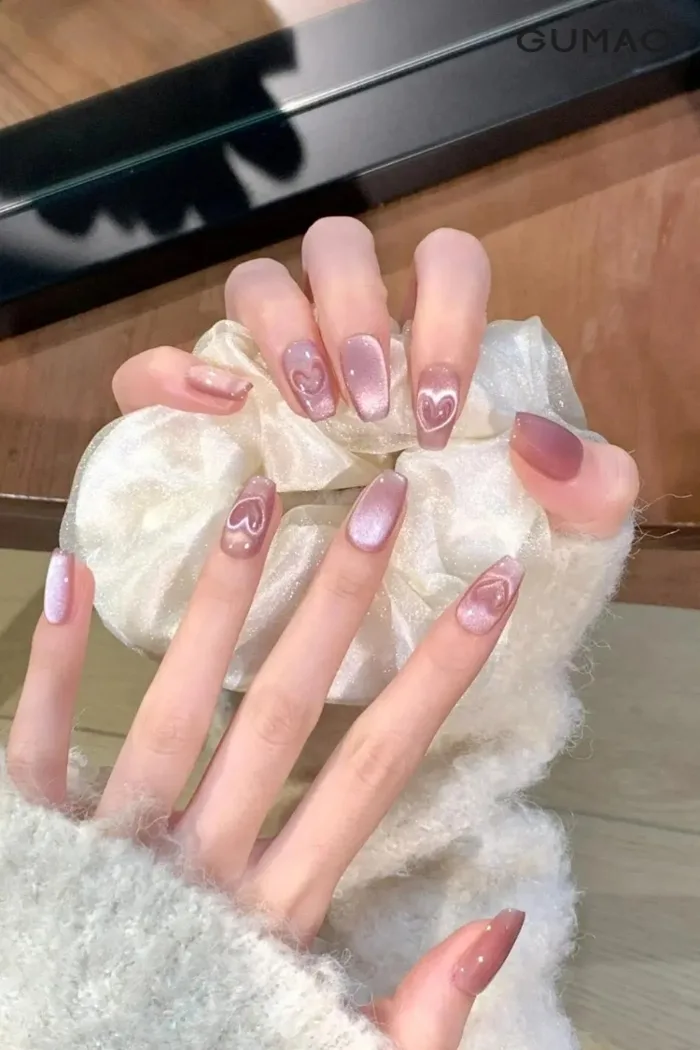 13+ Mẫu nail trái tim SIÊU XINH và dễ thương cho bạn gái