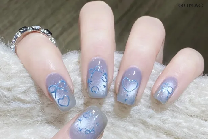 13+ Mẫu nail trái tim SIÊU XINH và dễ thương cho bạn gái