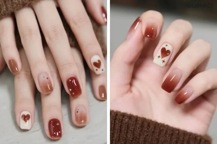 13+ Mẫu nail trái tim SIÊU XINH và dễ thương cho bạn gái