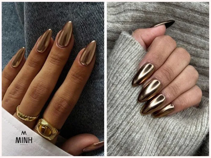 Top 25+ mẫu nail tráng gương sang chảnh giúp nàng “đổi gió” Tết này |  Minhshop.vn