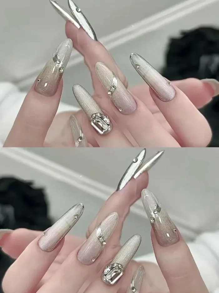 99+ mẫu nail tráng gương SANG CHẢNH khiến nàng không thể rời mắt