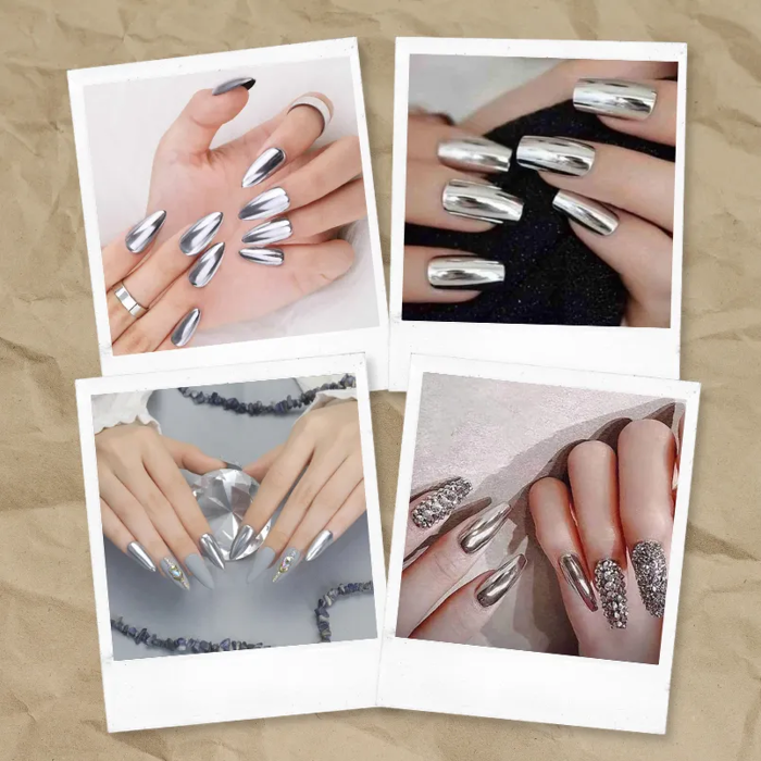 99+ mẫu nail tráng gương đẹp, xu hướng năm nay