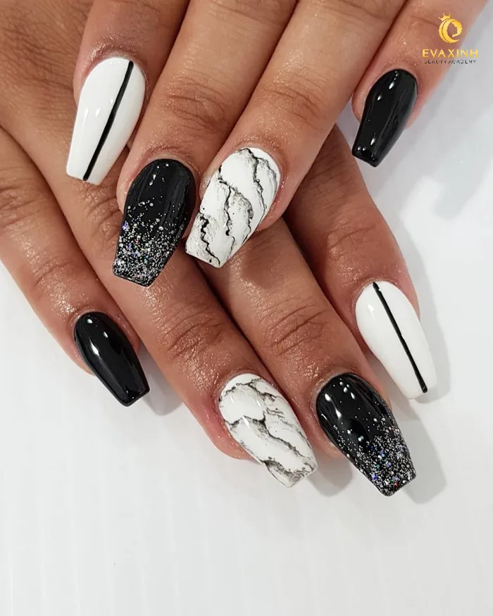 Nail vân đá xanh - Xu hướng làm đẹp siêu NGHIỆN cho chị em