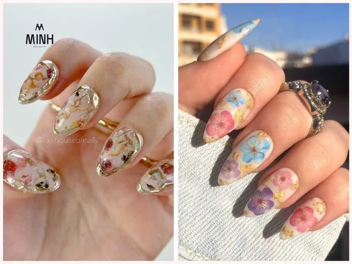 Top 50+ mẫu nail vẽ hoa đơn giản, cực sang không thể bỏ lỡ trong năm nay |  Minhshop.vn