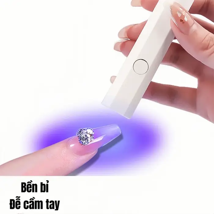 Đèn hơ móng mini 1 ngón tích điện công suất 3W - Máy hơ gel nail 1 bóng cầm  tay | Lazada Việt Nam