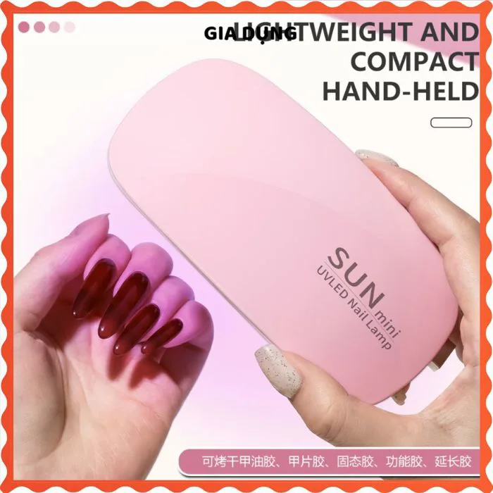 MÁY HƠ GEL MINI 6W CHUYÊN DỤNG - Đèn UV LED hơ sơn móng tay nhanh khô, tiết  kiệm thời gian | Shopee Việt Nam