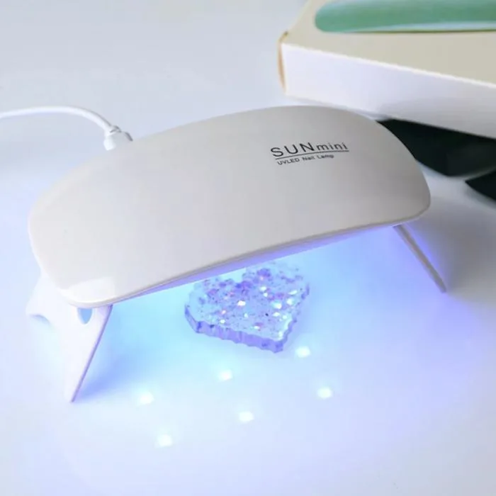 Máy Hơ Gel Đèn Led Cầm Tay Mini , Đèn Led UV 6W chuyên dụng sấy khô gel  móng tay , Sấy khô keo uv làm thủ công
