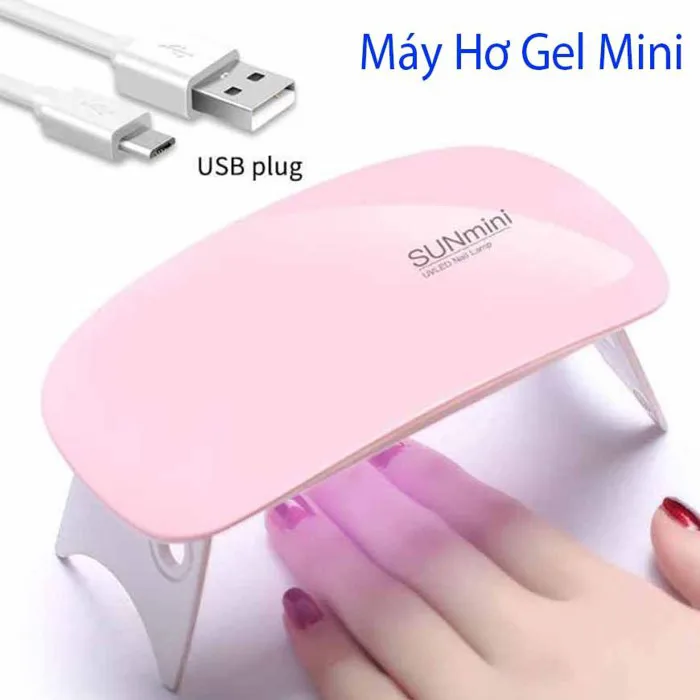 Đèn Hơ Máy Hơ Gel, Máy Hơ Gel Mini 6W UV Đèn Led Chuyên Dùng Làm Khô Sơn  Móng Tay Gel Máy Hơ Nail 88832