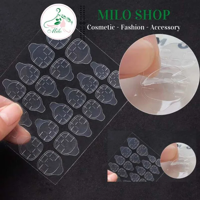 Miếng keo dán móng tay giả 2 mặt cao cấp (24 móng)