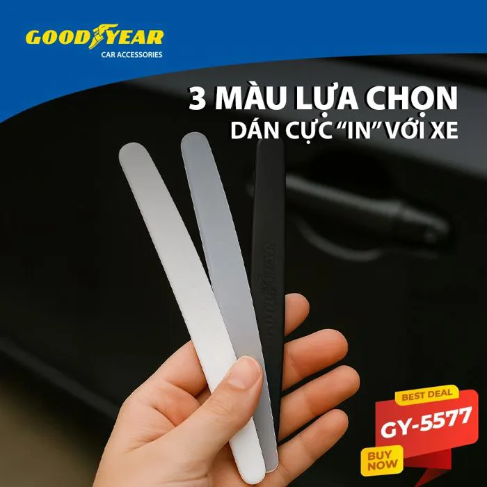 Combo 4 Miếng Dán Silicon Chống Xước Bảo Vệ Tay Nắm Cửa GOODYEAR