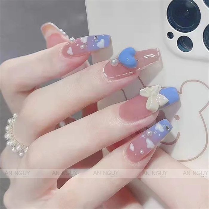 Bộ 24 Móng Tay Giả Kèm Keo Dán Họa Tiết Xinh XắnBộ 24 Móng Tay Giả Kèm Keo  Dán Họa Tiết Xinh Xắn – annguy.beauty
