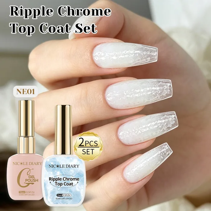 Water Ripple Top Coat Gel Sơn móng tay 3D Bong bóng Gradient Aurora Gel  trong suốt Clear Summer Nail Sealer DIY Làm móng tay 15ml | Shopee Việt Nam