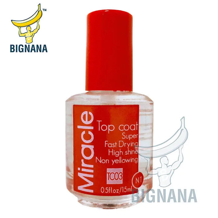 Sơn Bóng Mau Khô Topcoat Miracle TC03 Chai 15ml, Sơn Bóng Trong Suốt, Bảo  Vệ Màu Sơn Móng Tay | Lazada Việt Nam