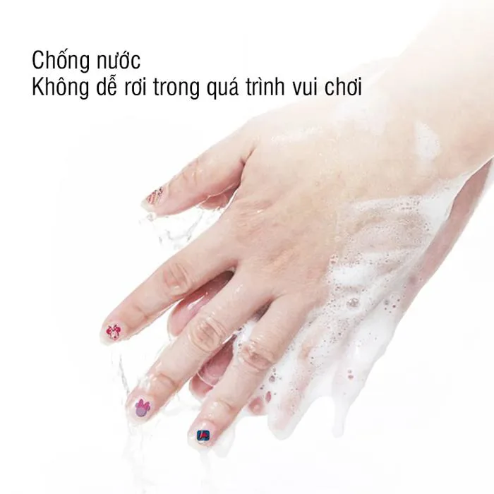 Bộ dán móng tay, sticker 3D cho bé gái siêu dễ thương