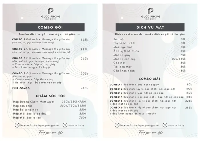 Quốc Phong Hair Salon - Địa điểm chăm sóc, phục hồi và tạo kiểu chuyên  nghiệp