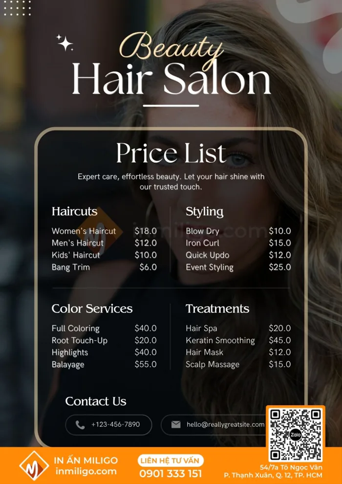 Điểm danh 10+ mẫu menu salon độc đáo, giúp tăng doanh thu hiệu quả
