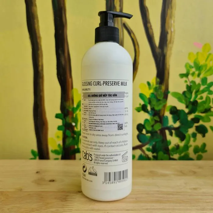 Gel Dưỡng Giữ Nếp Tóc Uốn CAB'S Curl Defining Nourishing Gel 500ml