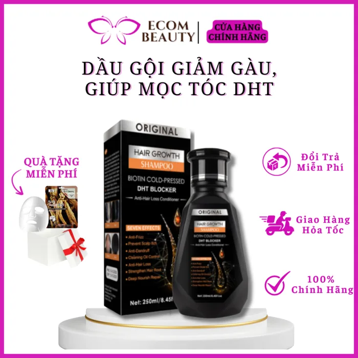 Dầu gội mọc tóc giảm gàu DHT - Dầu gội DHT kích thích mọc tóc, giảm gàu, nấm  ngứa, bảo vê nang tóc chắc khỏe