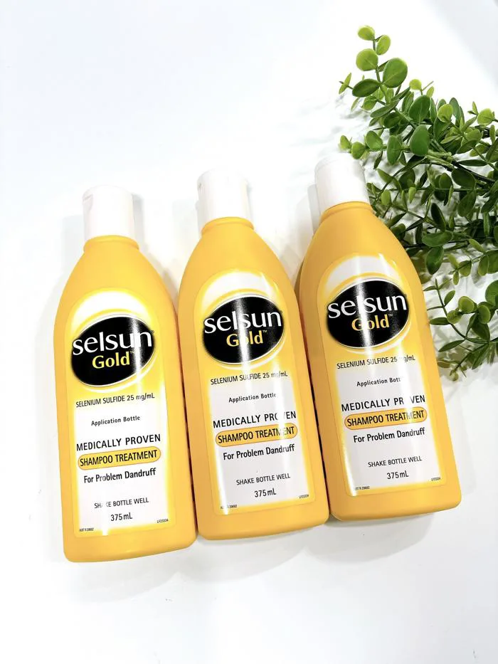 Selsun gold dầu gội trị gàu, nấm ngứa dành cho tình trạng gàu nặng 375ml  (02/