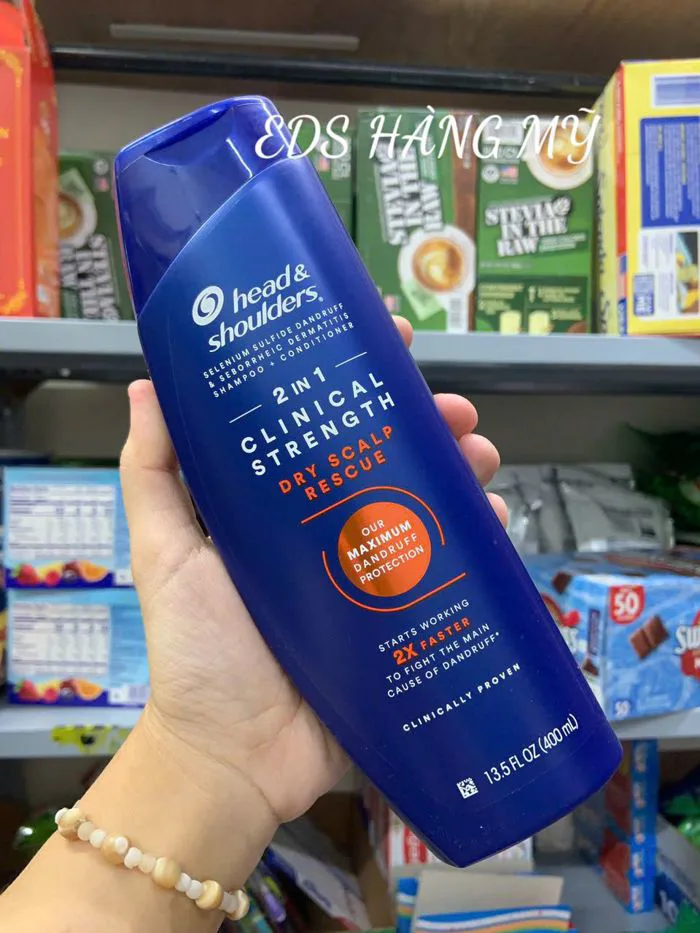 Dầu gội chuyên trị gàu và nấm da đầu Head & Shoulder Clinical Strength – EDS