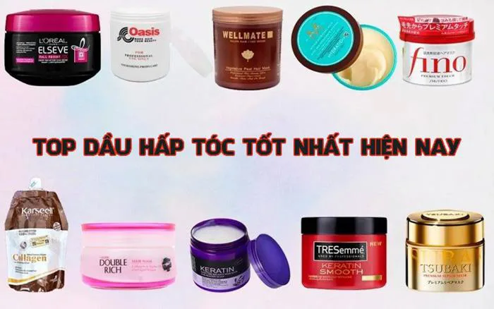 Top 10 dầu hấp tóc tốt nhất hiện nay phục hồi tóc hư tổn hiệu quả