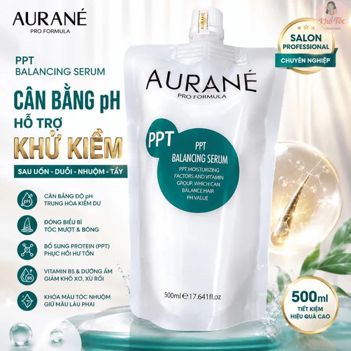Hấp dầu nguyên tố phục hồi Enzyme PPT Aurané 500ml cân bằng PH hỗ trợ khử  kiềm tóc yếu uốn duỗi nhuộm tóc tẩy | Shopee Việt Nam