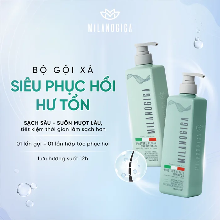 Giảm 79% Tóc Gãy Rụng, Xơ Rối Với Dầu Gội Nước Hoa Phục Hồi Hư Tổn  Milanogica - Eurostars Vietnam
